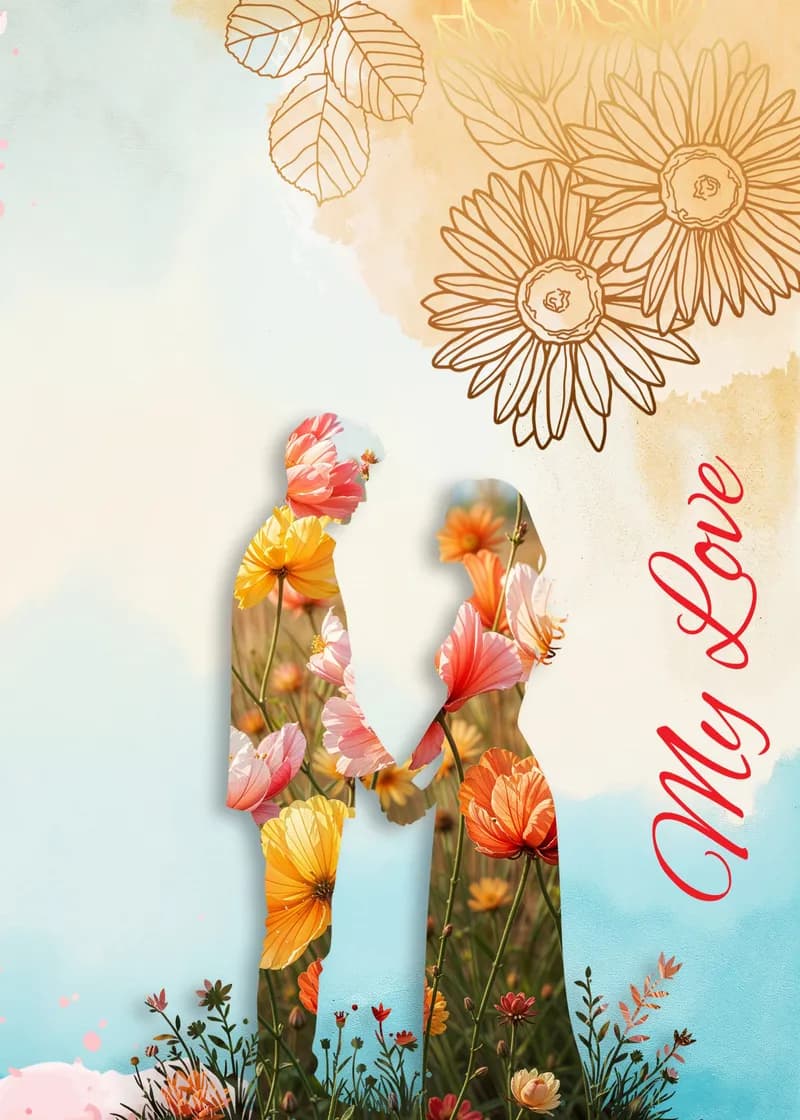 Front of the I Miss Us card (placeholder artwork)